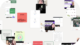 A thumbnail showing a scattered view of blog posts in a cloud