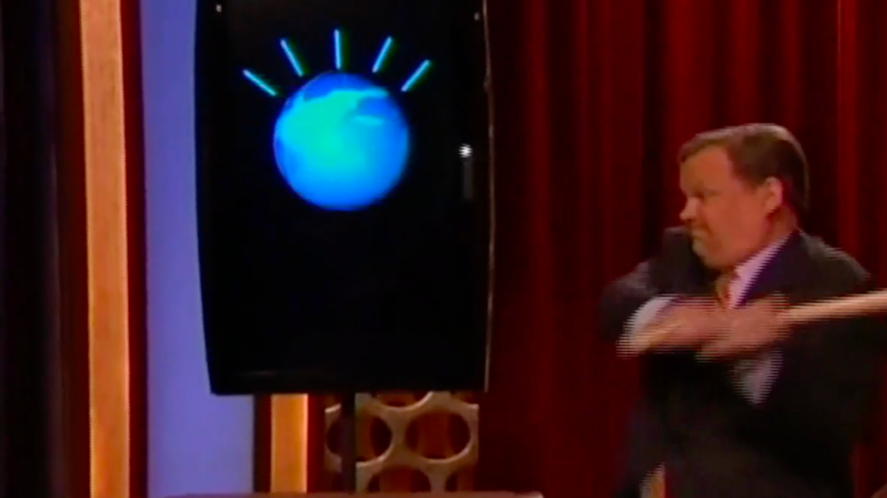 IBM Watson appearing on Late Night with Conan O'Brien